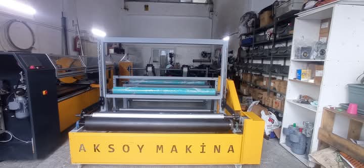 25 JUMBO TOP KUMAŞ TELA DİLİMLEME MAKİNASI
